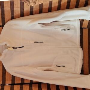 Nwt! Fuda fluffy jacket reversible zip up